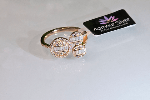 CZ Ring Rose Gold