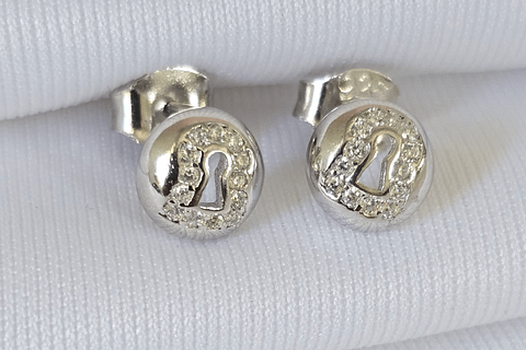 Ashton Gold Pearl Stud Earrings