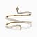 Crystal Daisy Brass Cuff