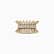 Crystal Daisy Brass Cuff - Image 3