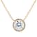 Grace 18ct Yellow Gold, White Topaz Round 0.10cttw Diamond Necklace
