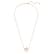 Volta Rose Gold Plated Cubic Zirconia Bow Pendant - Image 3