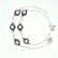 Indian 925 Silver Anklet cutstone